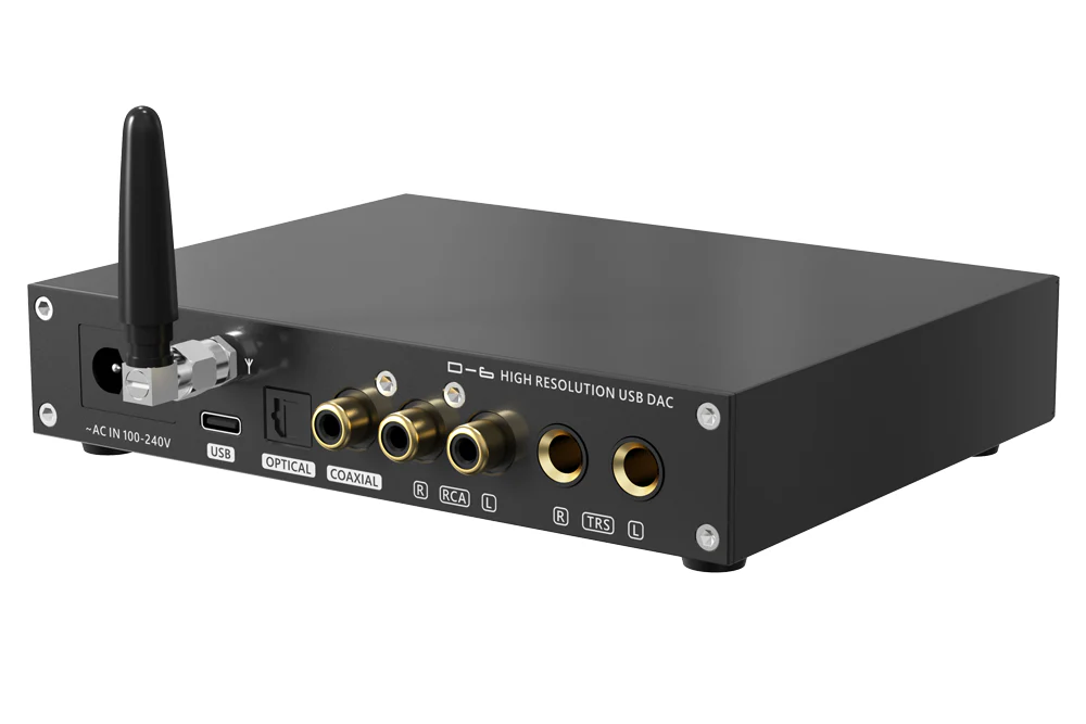 SMSL D-6 DAC Dual AK4493s Bluetooth 5.1 PCM 768kHz/32Bit DSD512 Decoder with Remote Control - Image 6