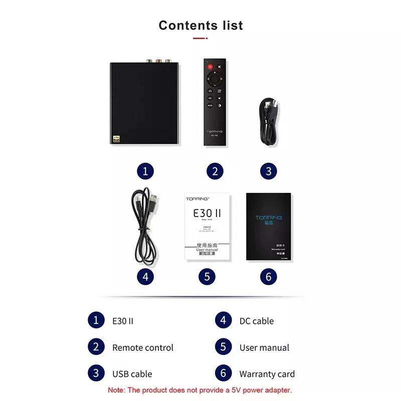 TOPPING E30 II 2× AK4493S Decoder DAC With Remote Control Hi-Res Decoder - Image 5